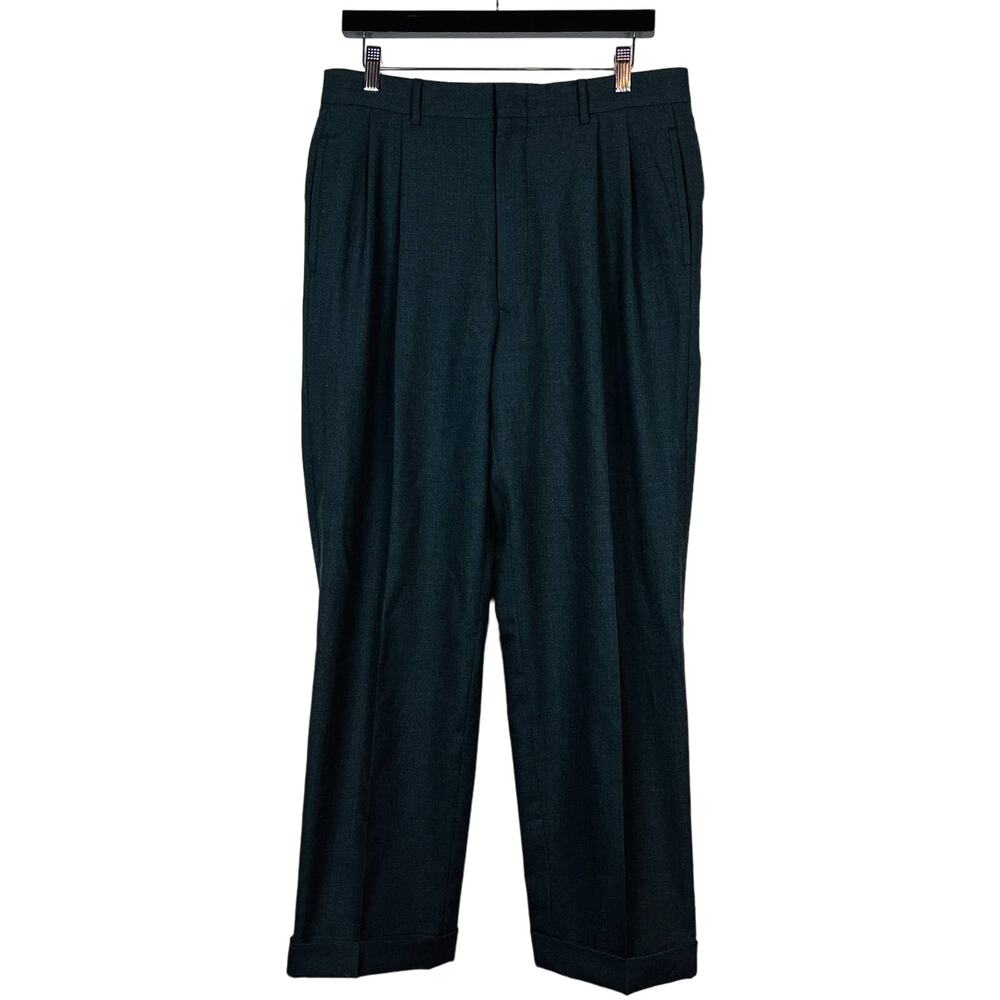Brooks Brothers Pant Trouser Slacks Career Dressy Charcoal / Black - 30